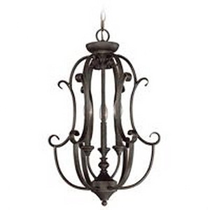 Barret Place - Three Light Chandelier - 16 inches wide by 24 inches high