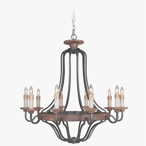Ashwood - Ten Light Chandelier - 38.5 inches wide by 40 inches high - 602866