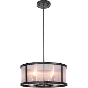 Danbury - Four Light Pendant - 18 inches wide by 59.33 inches high