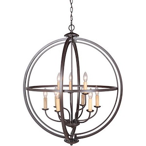 Berkeley - Nine Light 2-Tier Foyer - 30 inches wide by 35.5 inches high