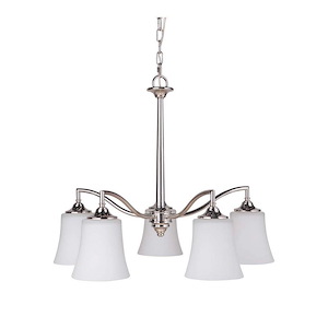 Helena - Five Light Down Chandelier - 25.5 inches wide by 22 inches high - 1215388