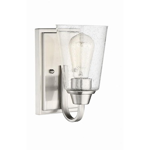 Grace - One Light Wall Sconce in Transitional Style - 5 inches wide by 8.5 inches high