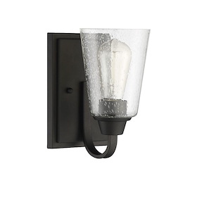 Grace - One Light Wall Sconce in Transitional Style - 5 inches wide by 8.5 inches high
