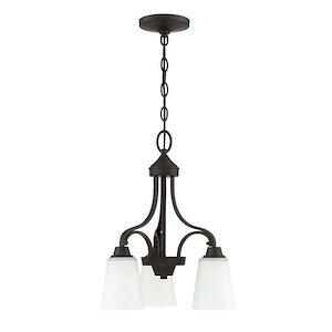 Grace - Three Light Down Chandelier - 17 inches wide by 19.5 inches high - 1215719