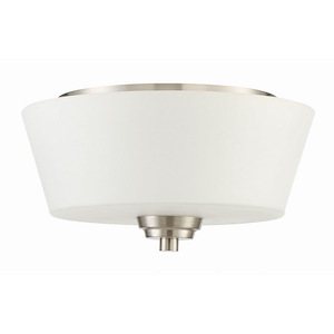 Grace - Two Light Flush Mount - 13 inches wide by 7.5 inches high
