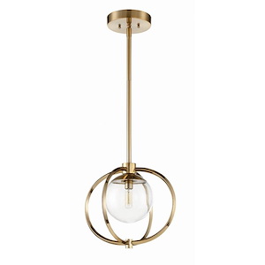 Piltz - One Light Mini Pendant - 14.5 inches wide by 57.25 inches high