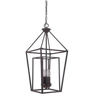 Hudson - Four Light Small Foyer - 12 inches wide by 26 inches high - 613236