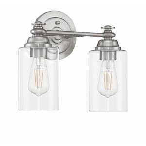 Dardyn 2 Light Transitional Bath Vanity Approved for Damp Locations - 13.38 inches wide by 11.13 inches high - 1215883