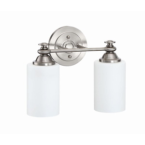 Dardyn 2 Light Transitional Bath Vanity Approved for Damp Locations - 13.38 inches wide by 11.13 inches high - 1215551