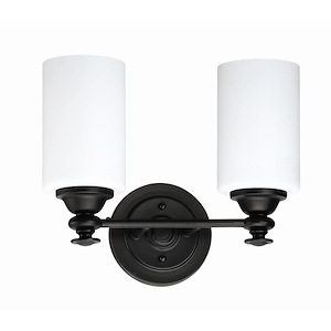 Dardyn 2 Light Transitional Bath Vanity Approved for Damp Locations - 13.38 inches wide by 11.13 inches high - 1215478