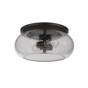 Serene - Two Light Flush Mount in Transitional Style - 14.5 inches wide by 7 inches high