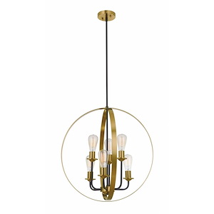 Randolph - 6 Light Foyer In Transitional/Modern and Contemporary Style-24.75 Inches Tall and 24 Inches Wide