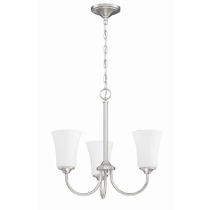 Gwyneth - Three Light Chandelier in Traditional Style - 20 inches wide by 18.5 inches high