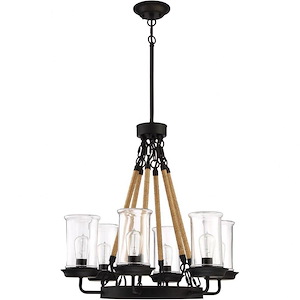Homestead - 6 Light Outdoor Chandelier In Transitional/Cottage/Country Style-27.5 Inches Tall and 27 Inches Wide - 918354