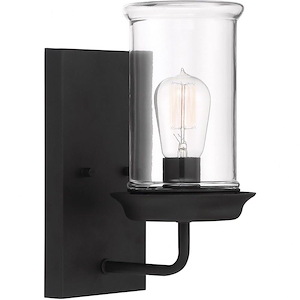Outdoor Wall Lantern Transitional Steel Approved for Wet Locations in Transitional Style - 5.5 inches wide by 12 inches high