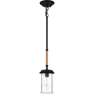 Homestead - 1 Light Outdoor Pendant In Transitional/Cottage/Country Style-17 Inches Tall and 5.88 Inches Wide - 918352