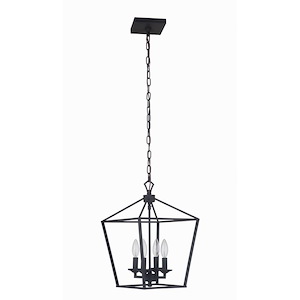Flynt - Four Light Small Foyer in Transitional Style - 12 inches wide by 17.7 inches high