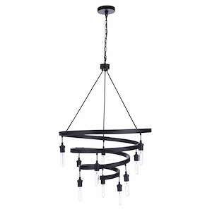Tranquil - 10 Light Chandelier In Contemporary Style-43.25 Inches Tall and 25.25 Inche Wide