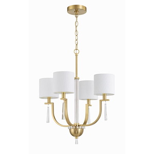 Fortuna - 4 Light Chandelier In Traditional Style-24.5 Inches Tall and 20 Inches Wide - 1324932