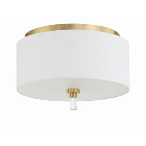 Fortuna - 2 Light Flush Mount In Traditional Style-7.87 Inches Tall and 12 Inches Wide - 1324934
