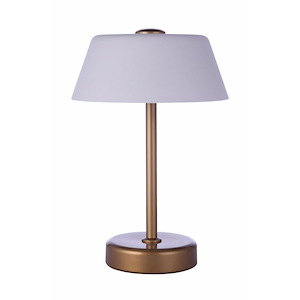 5W 1 LED Outdoor Rechargeable Table Lamp with USB Port In Contemporary Style-12.5 Inches Tall and 8.46 Inches Wide
