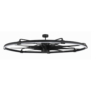 Axel - 9 Blade Ceiling Fan with Light Kit-17.96 Inch Tall and 72 Inch Wide