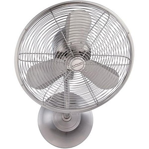 Bellows I - Hard-Wired Wall Fan in Outdoor Style - 16 inches wide by 21 inches high