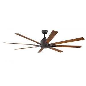 Fleming - Ceiling Fan with Light Kit in Contemporary-Outdoor Style - 70 inches wide by 15.64 inches high