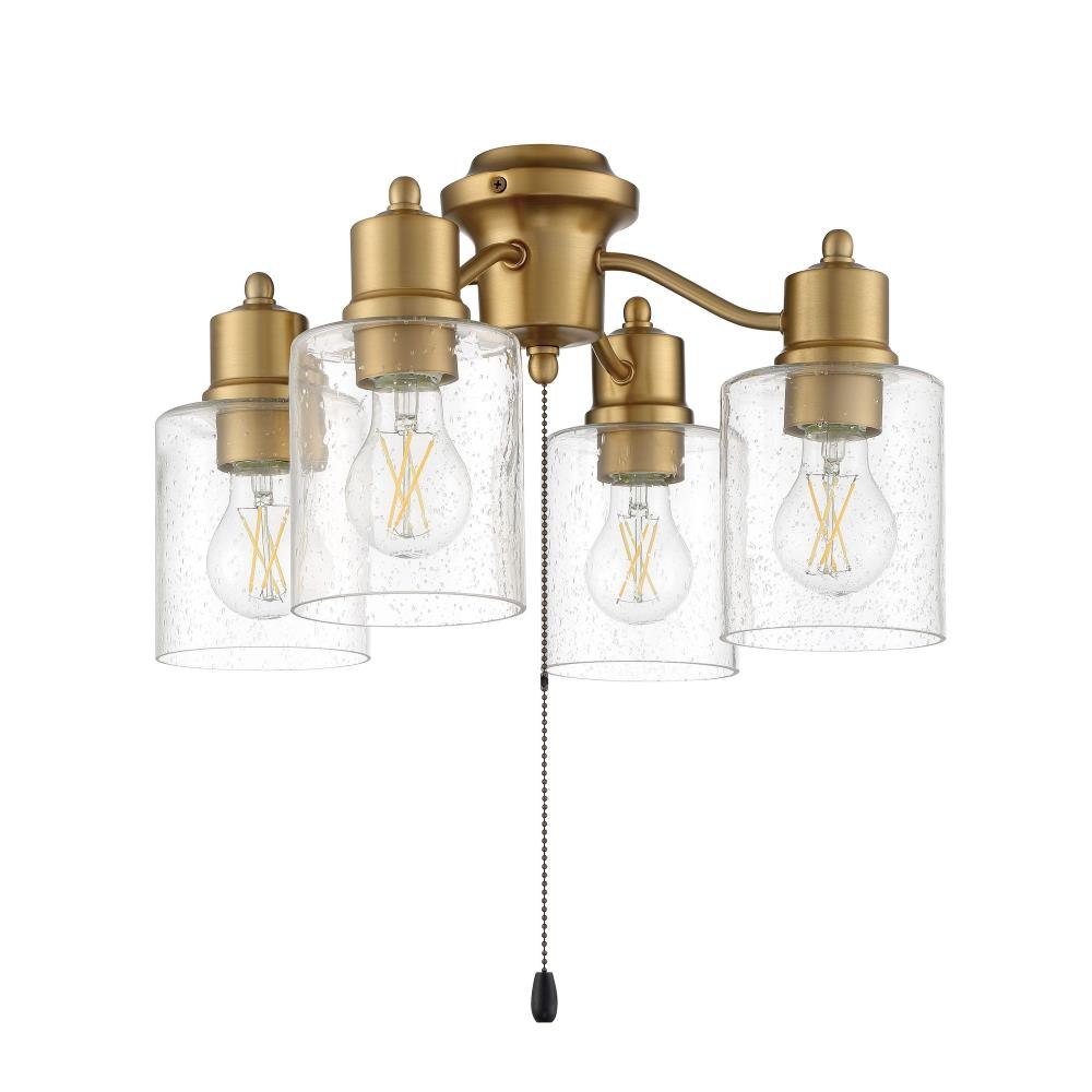 Craftmade Lighting - LK403107-SB-LED - Accessory - 32W 4 LED Ceiling Fan  Light Kit In Transitional Style-9.72 Inches Tall and 16.69 Inche Wide, image size:1000x1000