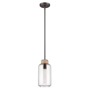 1 Light Mini Pendant-55 Inches Tall and 6 Inches Wide