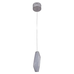 12W 1 LED Mini Pendant - 4.75 inches wide by 120 inches high