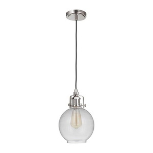 State House - One Light Mini Pendant with Cord - 7.75 inches wide by 11.25 inches high