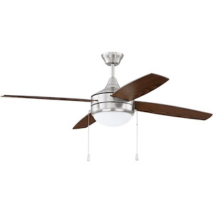 Phaze - 4 Blade Ceiling Fan with Light Kit in Modern-Contemporary Style - 52 inches wide by 16.73 inches high