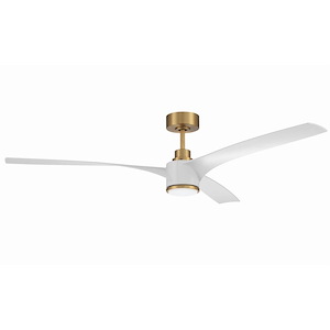 Phoebe - 3 Blade Ceiling Fan with Light Kit In Contemporary Style-13.81 Inches Tall and 60 Inche Wide - 1116792