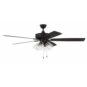 Super Pro 104 Series - 60 Inch 5 Blade Ceiling Fan with Light Kit