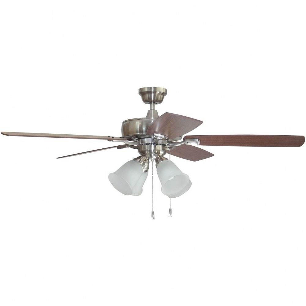 Craftmade Lighting TCE52BNK5C4 Twist N Click Ceiling Fan with Light  Kit in Transitional-Classic Style 52 inches wide by 17.32 inches high