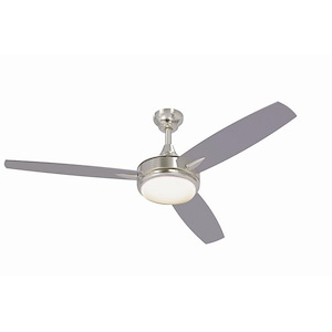 Targas - Ceiling Fan with Light Kit in Contemporary Style - 52 inches wide by 16.73 inches high