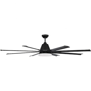 Wingtip - 72 Inch 8 Blade Ceiling Fan with Light Kit