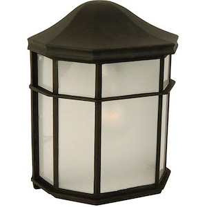 One Light Outdoor Small Wall Bracket in Traditional Style - 7.4 inches wide by 9.75 inches high