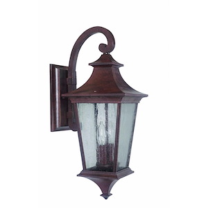 Argent II - Two Light Outdoor Wall Lantern in Transitional Style - 8 inches wide by 20.81 inches high