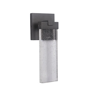 Small Outdoor Wall Lantern Aluminum Approved for Wet Locations in Modern Style - 5.5 inches wide by 15 inches high