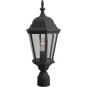 One Light Outdoor Medium Post Light in Traditional Style - 5.88 inches wide by 22 inches high