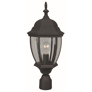 One Light Outdoor Post Lamp in Traditional Style - 9.5 inches wide by 20.5 inches high
