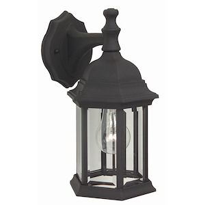 Hex - One Light Outdoor Wall Sconce in Traditional Style - 6.5 inches wide by 12.13 inches high