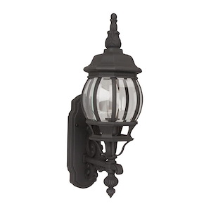 Dual Lamp Outdoor Wall Light in Traditional Style - 6.5 inches wide by 21.5 inches high