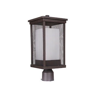 Riviera II - One Light Outdoor Post Lantern in Modern Style - 8 inches wide by 18 inches high - 1216064