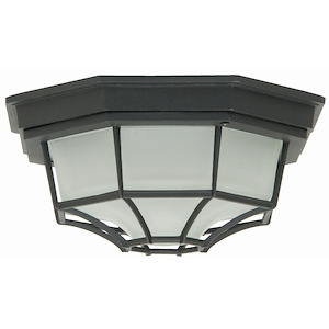 Economy - 1 Light Small Outdoor Flush Mount-4.5 Inches Tall and 8.5 Inches Wide - 1216023