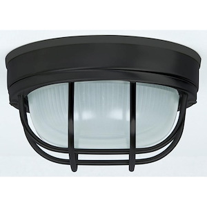 Economy - 1 Light Small Round Outdoor Flush Mount In Coastal Style-4.75 Inches Tall and 8 Inches Wide - 1216332