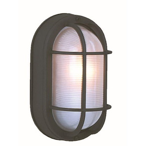 One Light Large Outdoor Ceiling Mount in Traditional Style - 12 inches wide by 5.75 inches high