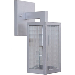 Small Outdoor Wall Lantern Metal Approved for Wet Locations in Transitional Style - 4.25 inches wide by 11.87 inches high